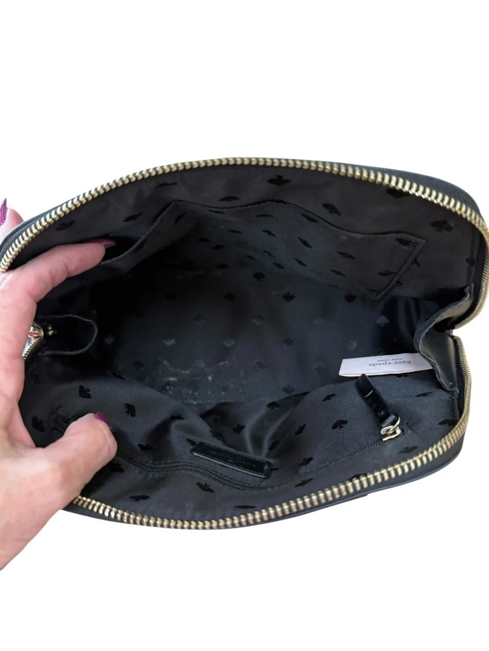 Kate Spade Black Pebble Leather Double-Handle Satchel